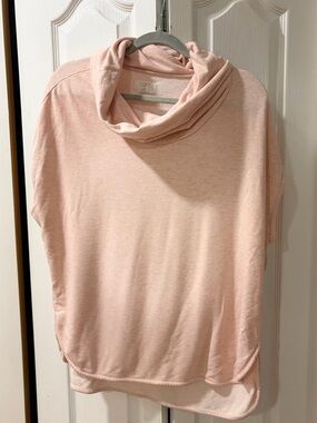 LOFT Light Pink Cowl Neck Pullover Sweater